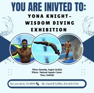 Yona Knight-Wisdom Diving Exhibition on August 24, 2024
